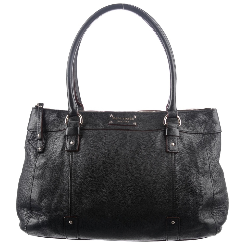 Kate Spade Berkshire Road Teegan Black Leather Tote Bag
